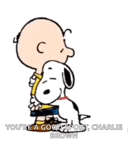 Snoopy Hug Charlie Brown GIF