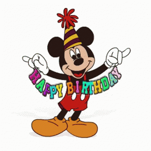 Mickey Mouse Happy Birthday GIF - Mickey Mouse Happy Birthday Smile GIFs