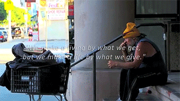 We Make A Living By What We Get, But We Make A Life By What We Give GIF - GIFs