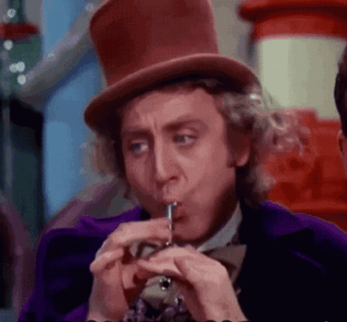 Willy Wonka Flute GIF - Willy Wonka Flute GIFs