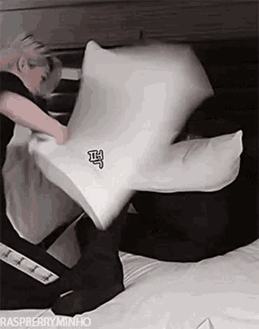 Pillow Fight Lee Felix GIF