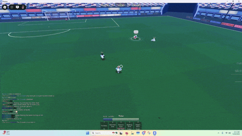 a soccer game is being played on a computer screen and the score is 0-1