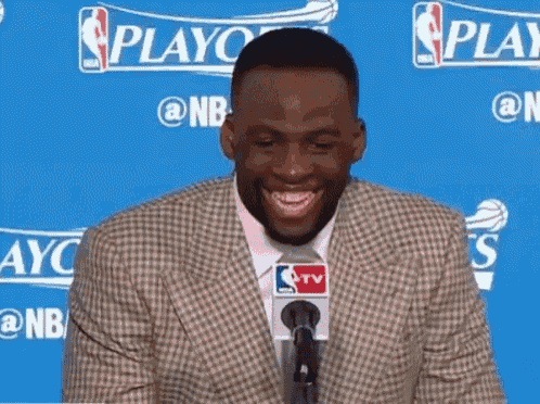 Draymond Green Zoning Out GIF - Draymond Green Smile Interview GIFs