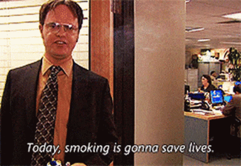 Dwight The Office GIF - Dwight The Office Smoking GIFs