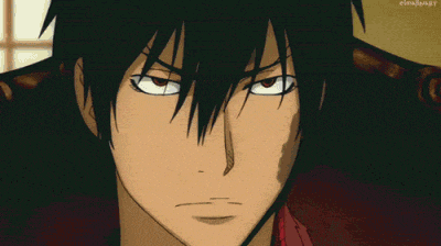 a close up of a man 's face with his mouth open and the hashtag #animeart