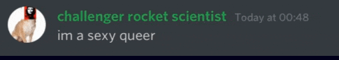 a screenshot of a challenger rocket scientist today at 00:48