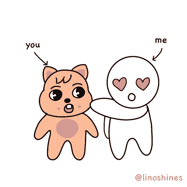 why are you so adorable written on a cartoon