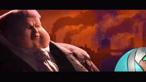 a pixelated image of a man in a suit