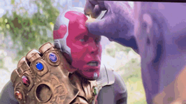 Thanos Kills GIF - Thanos Kills Vision GIFs
