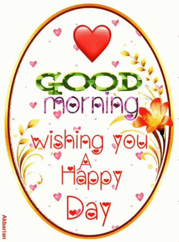 a good morning wishing you a happy day greeting card