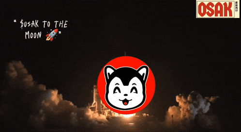 a picture of a rocket being launched with the words " sosak to the moon " on the bottom