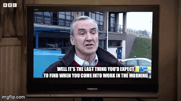 a panasonic television shows a man talking on the screen