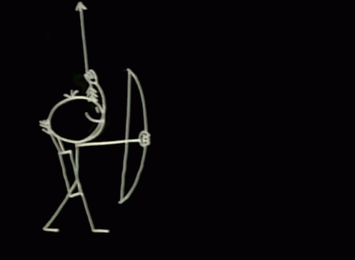 Bow And Arrow Stick Figure GIF - Bow And Arrow Stick Figure Archer GIFs