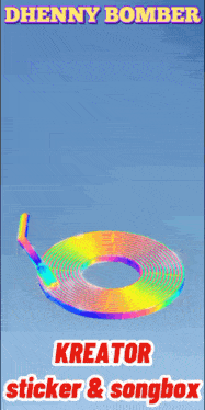 a rainbow colored record with the word kreator on it