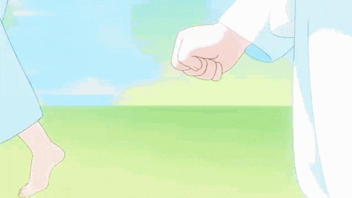 a girl with pink hair is smiling in a group of anime characters