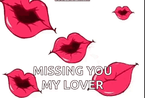 Missing You My Lover Lips GIF - Missing You My Lover Lips Besos GIFs