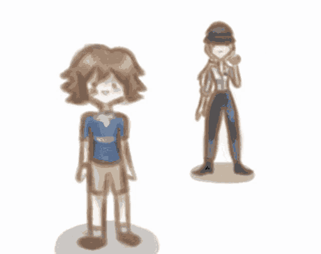 a drawing of a boy standing next to a police officer