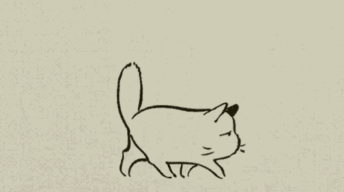 a black and white drawing of a cat with the letter c on its face