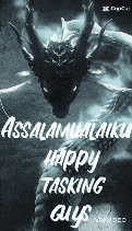 a black and white poster that says ' assalamualaikum ' on it