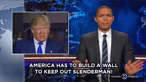 Slenderman Trump GIF - Slenderman Trump Comedycentral GIFs