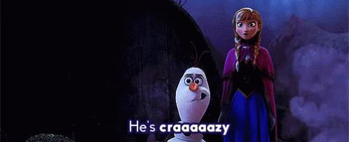 Crazy Frozen GIF - Crazy Frozen Olaf GIFs