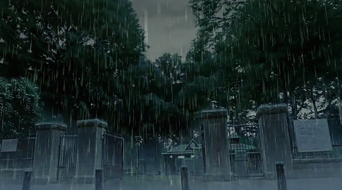 Anime Grave GIF - Anime Grave Raining GIFs