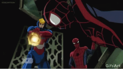 Webhead27 Punch GIF - Webhead27 Punch Spiderman GIFs