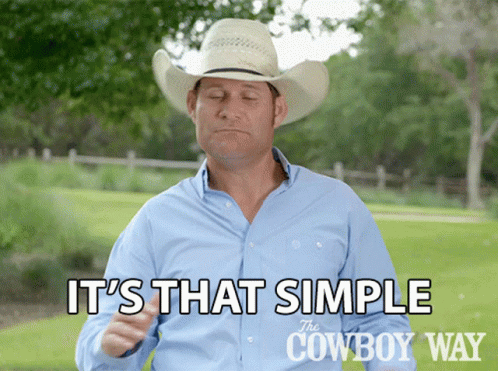 Its That Simple Booger Brown GIF - Its That Simple Booger Brown The Cowboy Way GIFs
