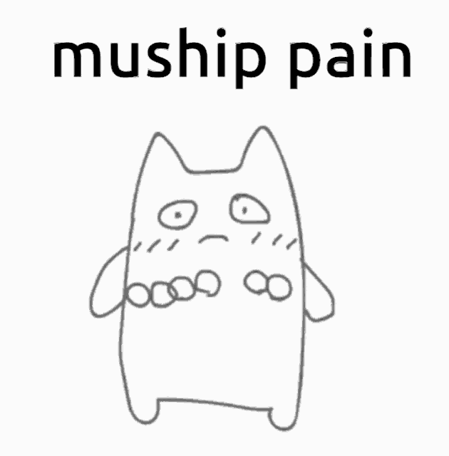 a black and white drawing of a circle with the words muship pain written on it