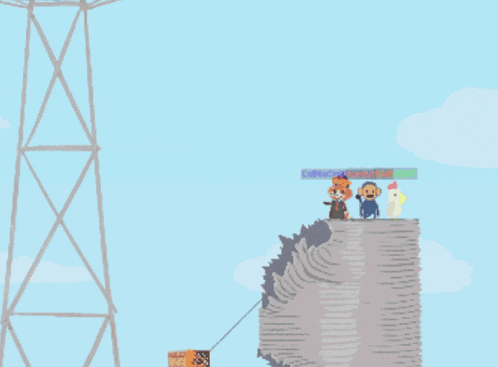 a video game says hold to give up in the corner