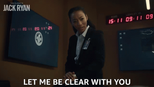 Let Me Be Clear With You Elizabeth Wright GIF - Let Me Be Clear With You Elizabeth Wright Tom Clancys Jack Ryan GIFs