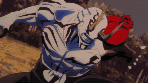 a cartoon character with a helmet on has the letter a on his face