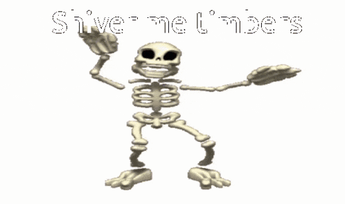 a drawing of a skeleton with the words silver met ' n' pe 's written below it