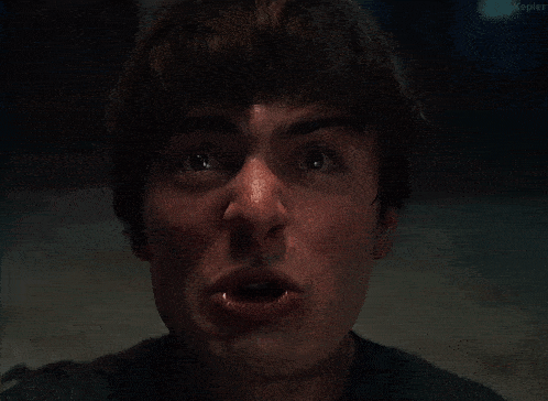 a close up of a man 's face with a caption that says ruuuuuuuuuuuuun