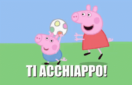 Peppa Pig Rincorrere Correre Acchiappo Pasqua Uovo Dove Vai Corri Corre Acchiapparello GIF - Play Tag Running Gonna Catch You GIFs