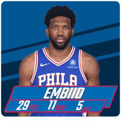 a philadelphia basketball player named embiid is number 29