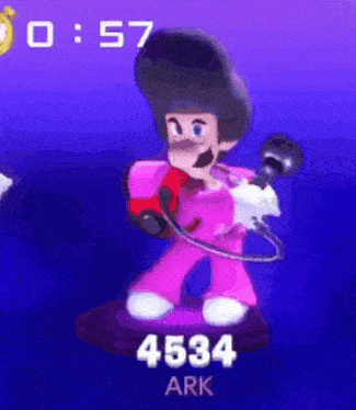a video game character with the number 4534 written on the bottom