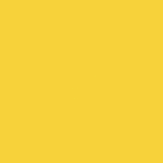 a blue letter m on a yellow background