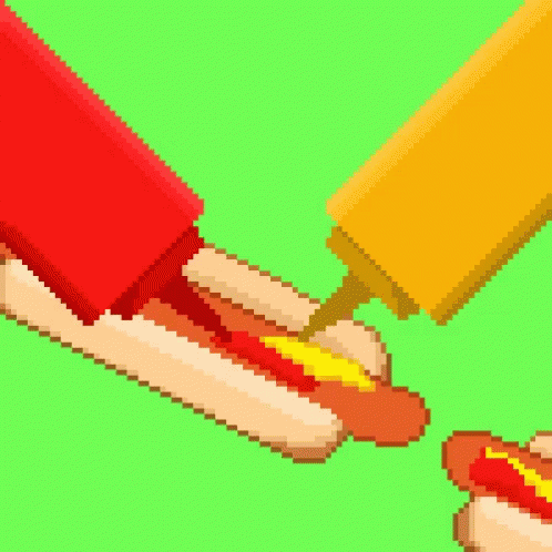 National Hot Dog Day Hot Dogs GIF - National Hot Dog Day Hot Dogs Ketchup Mustard GIFs