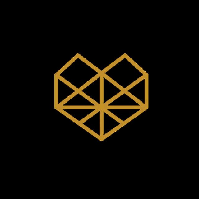 a logo for oshika co made to wear with a pink heart