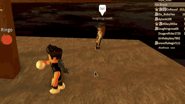a screenshot of a video game with the name ringo