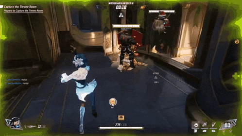 a screenshot of a video game that says capture the throne room at the top