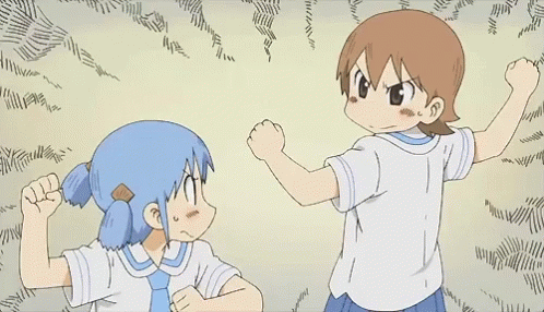 Nichijou Anime GIF - Nichijou Anime Handshake GIFs