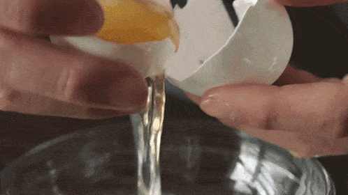 Separating The Egg White Two Plaid Aprons GIF - Separating The Egg White Two Plaid Aprons Splitting The Egg GIFs