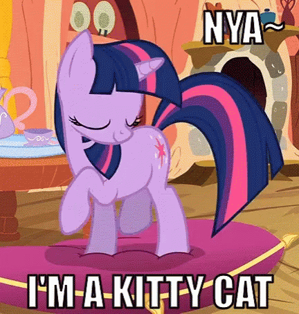 Twilight Sparkle Im A Kitty Cat GIF - Twilight Sparkle Im A Kitty Cat My Little Pony Friendship Is Magic GIFs