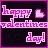 a neon sign that says happy valentine 's day on it