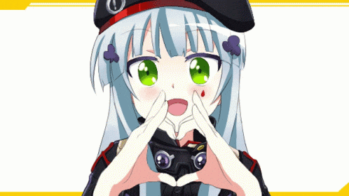 a girl with green eyes is covering her face with her hands