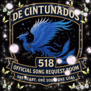 a poster with a blue bird and the words de cintunados on it