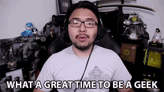 What A Great Time To Be A Geek Geek Time GIF - What A Great Time To Be A Geek Geek Time Nurd Time GIFs