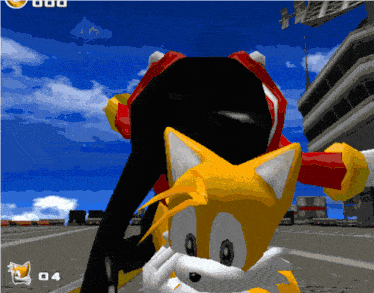 a sonic the hedgehog video game with the number 04